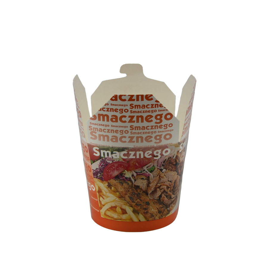 KEBAB BOX 850 ML (3) SMACZNEGO /KEBAB, FRYTKI/ (9x50szt.) PB00CH
